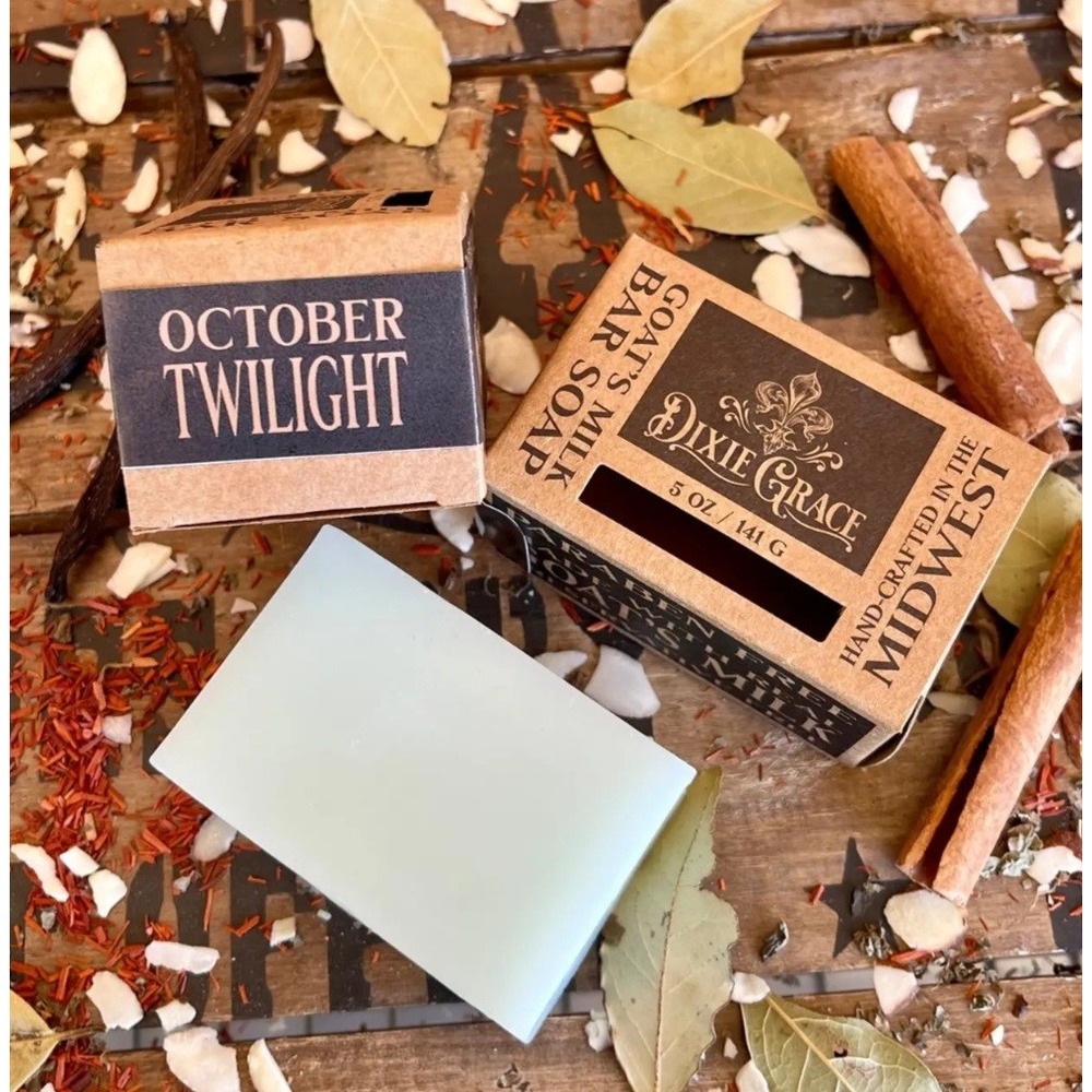 Fall Bar Soap Dixie Grace October Twilight Goat's Milk Bar Soap 5 oz NWT